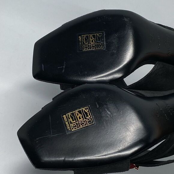 Balmain Uma Mules In Suede Leather size 37.5 - Picture 14 of 15